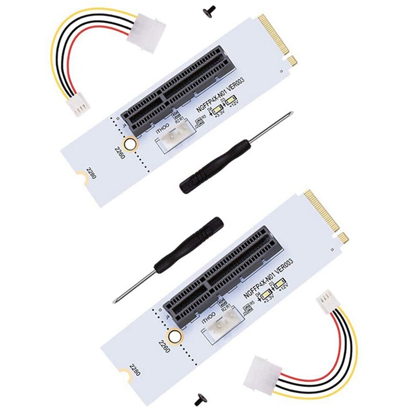 Add2Psu wiele Adapter do zasilacza uruchamianie wielu komputer stancjonarny zasilacz wraz z M.2 Key M NGFF PCI-E 4X karta adaptera