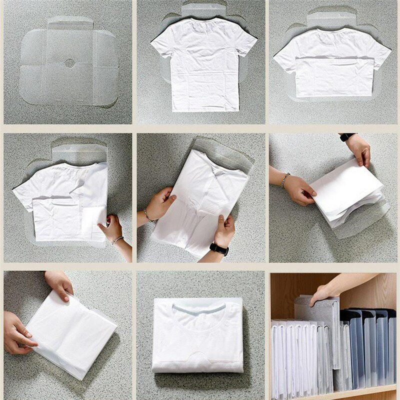 Closet Lazy Folding Board Multi-function Folder Space Saving Wardrobe Storage Dust-proof Storage Boxes For Home Travel