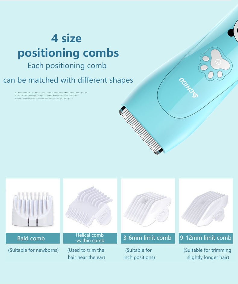 Baby Newborn Electric Infant Hair Clipper Hair Trimmers Haircutter Machine Razor Rechargeable Household Styling Tool