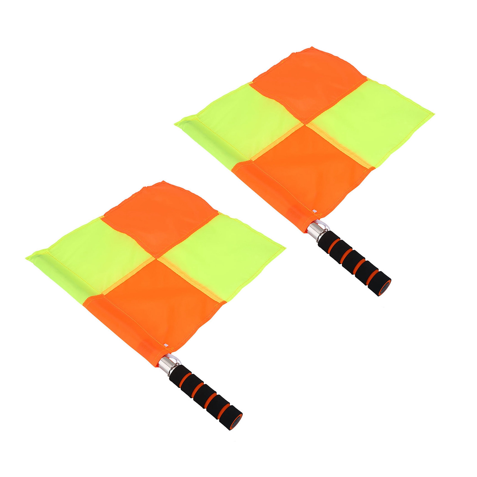 2PCS calcio arbitro bandiera calcio giudice arbitro Linesman bandiera con custodia sport partita calcio calcio Hockey strumento di allenamento