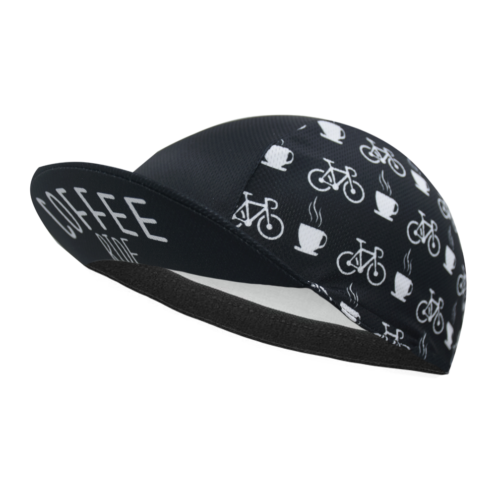 Bahre & Kaffee Radfahren Kappe Lustige Rennrad Hütte Atmungsaktive Kies Fahrrad Kopfbedeckung Männer und Frauen Gorra Ciclismo: Silber