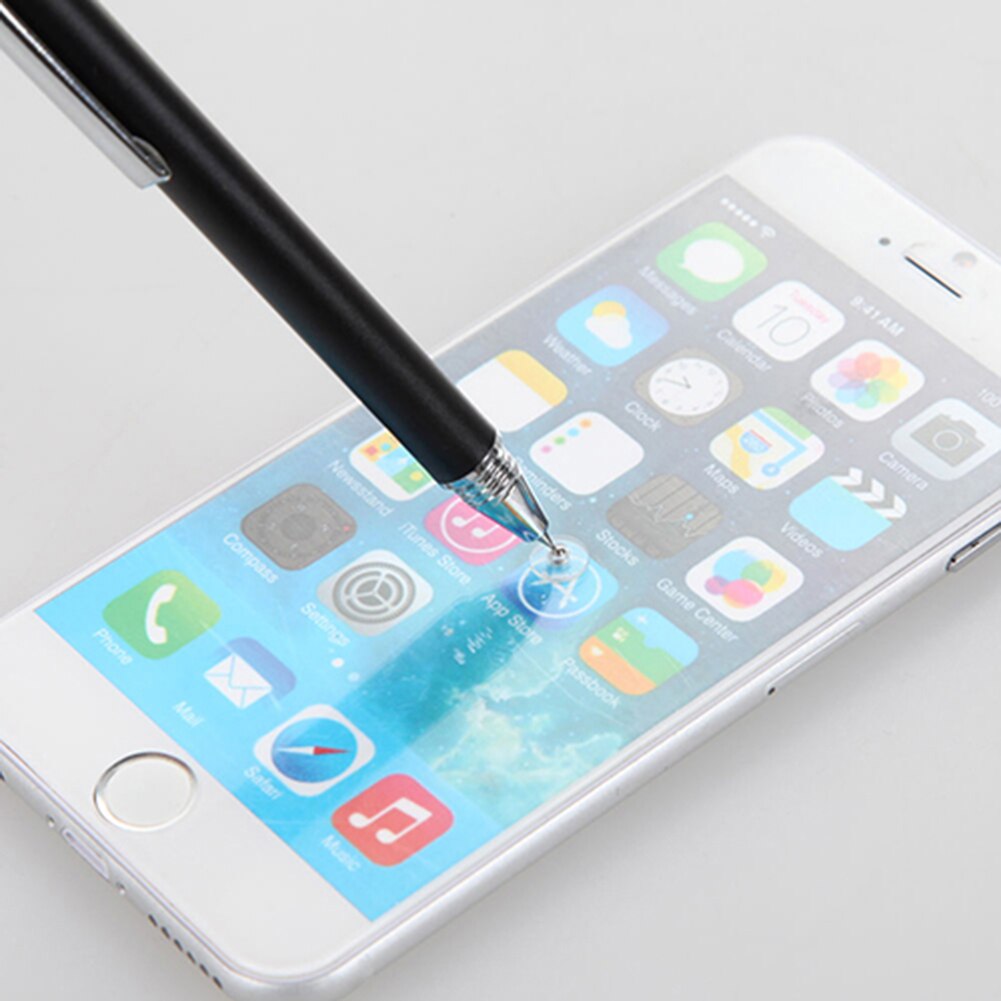 Pointe Fine pointe mince ronde stylet capacitif pour iPhone iPad Mini 2 3 4 Air 2 stylo tactile crayon de capacité intelligente