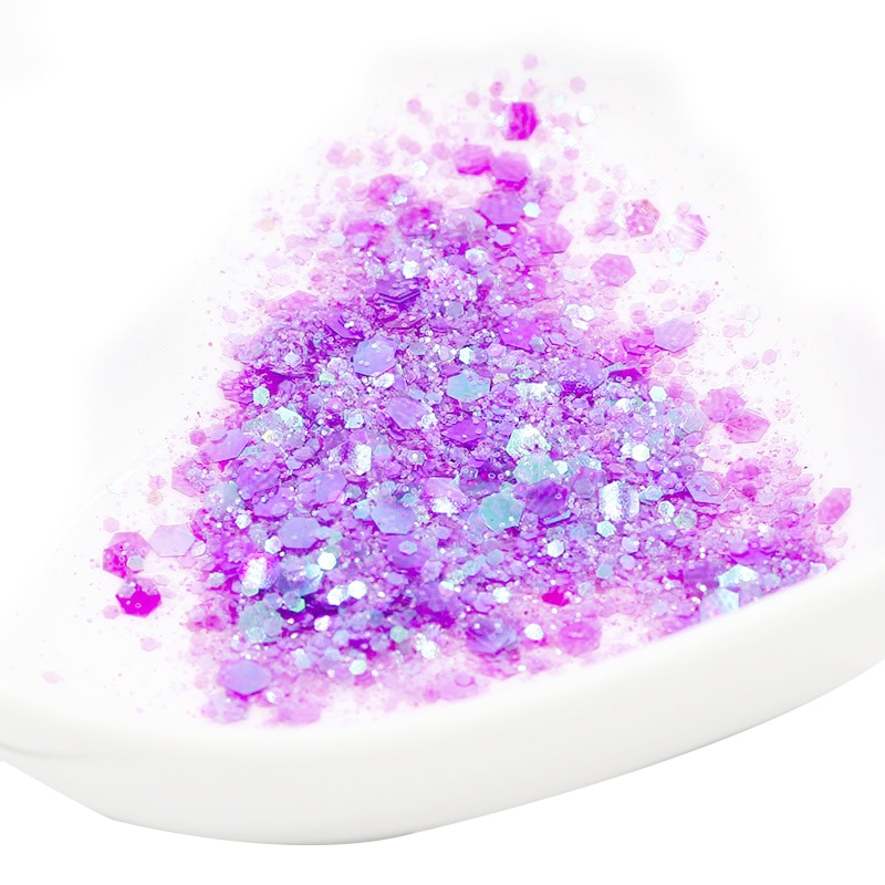 12 Color 3.5g Sequin Glitter Filler Clear Fluffy Supplies Slime Charm Lizun Modeling Clay DIY Kits Accessories Toy for children