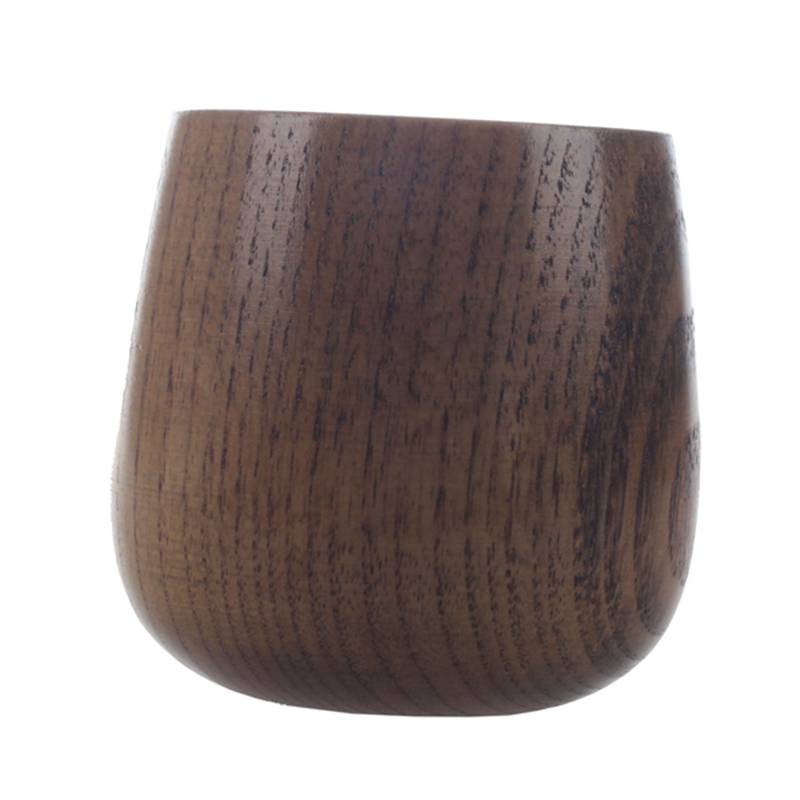 Tasse en bois primitif fait main bois naturel café thé bière jus lait tasse bois-couleur E(150ml): Default Title