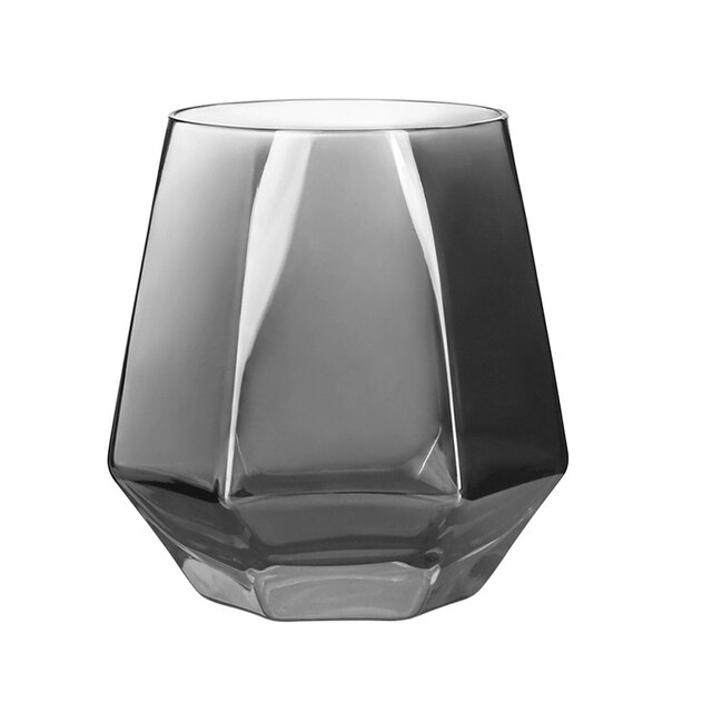 Juego de jarra de vidrio con tapa de madera para vino, whisky, cerveza, zumo, hervidores de agua potable, 1/5 piezas: Gray Cup