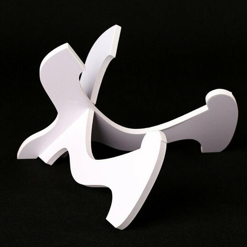 1 stk lodret stativ guitar træ beslag tilbehør guitar holder folde hvid 19*25cm ukulele stativ hylde ukulele ukulel  j6 u 8