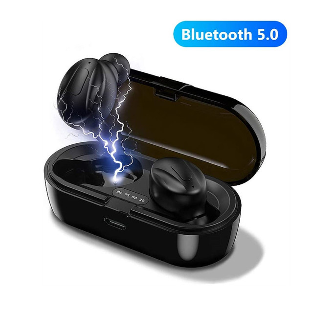 Tws Bluetooth-Compatibel V5.0 Oortelefoon Echte Draadloze Hoofdtelefoon In-Ear Oordopjes Waterdichte Mini Headsets Stereo Sport Oortelefoon: Default Title