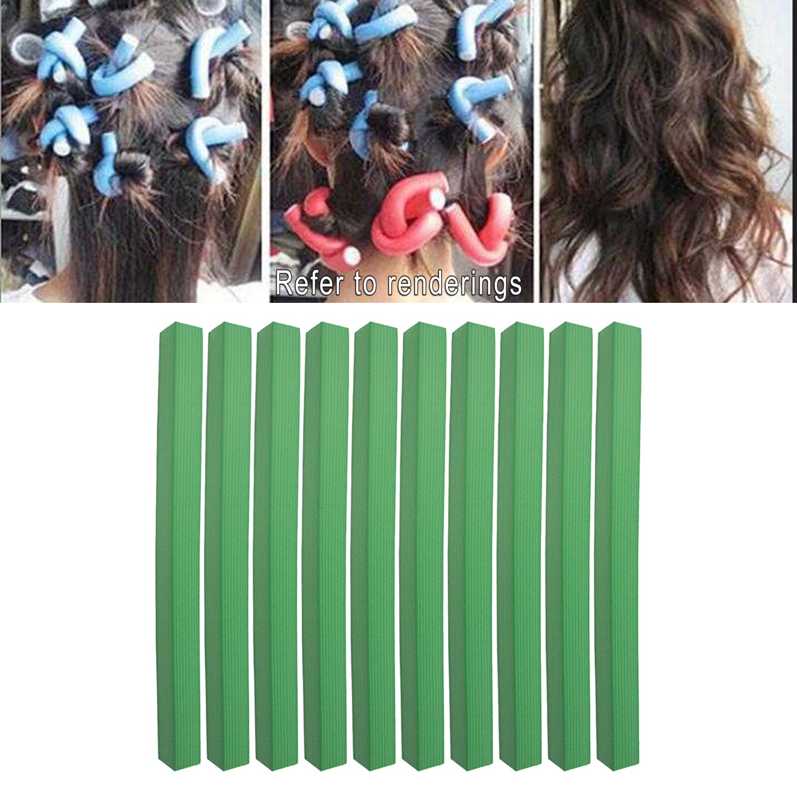 Foam Hair Roller Spiral Wavy Curl Hair Tool Self Grip Soft Stylish Bendy Curling Rods Roller Set Curl Stick Hair Curler