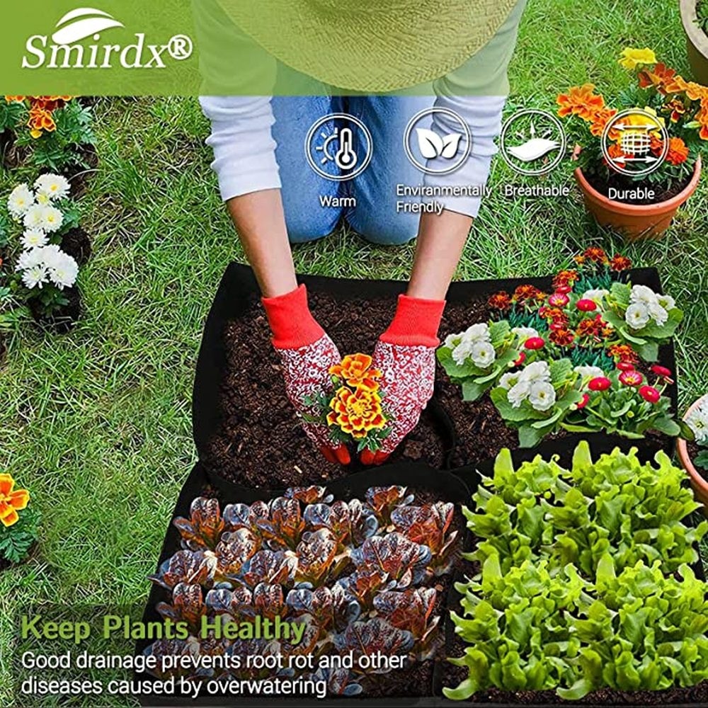 Multi-Raster Non-woven Planten Bag Stof Planten Bed Vergroening Plant Groei Boom Planten Zak Doek Tuinieren Tuin bloempot