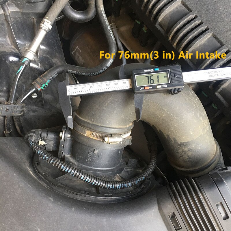 3" Car Cold Air Filter Induction Kits High Flow Modification Ducting Admission Bent Stretch Tube Induction Hose Pipe