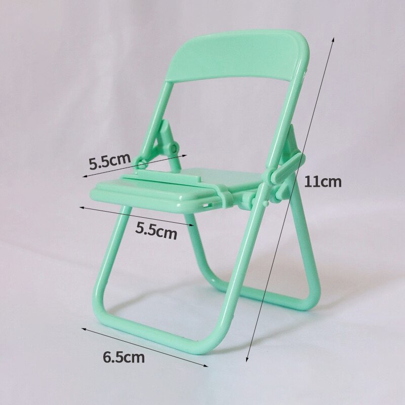 1 stk mobil tablet holder mini foldestol stativ bord mobiltelefon holder til iphone xiaomi huawei telefon bærbart beslag