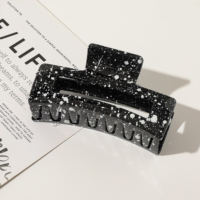 Plastic Rechthoek Haar Klauwen Klauw Clip Barrette Krab Haar Klauwen Bad Clip Paardenstaart Clip Voor Vrouwen Meisjes Haar Accessoires: 5