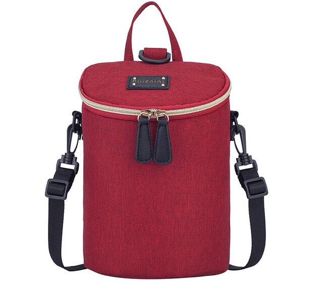 Baby Flasche Tasche Mutterschaft Rucksack Pflege Lebensmittel Thermos Aluminium Folie Isolierung Taschen Reise Rucksack Mumie Handtasche: rot