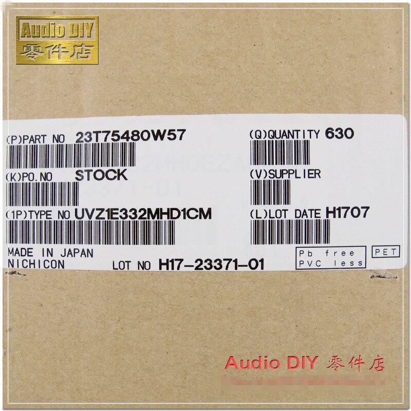 2 uds/20 piezas Uds. 3300uF 25V3300uF NICHICON VZ Series 16x25mm amplio rango de temperatura condensador electrolítico de aluminio pies cortos