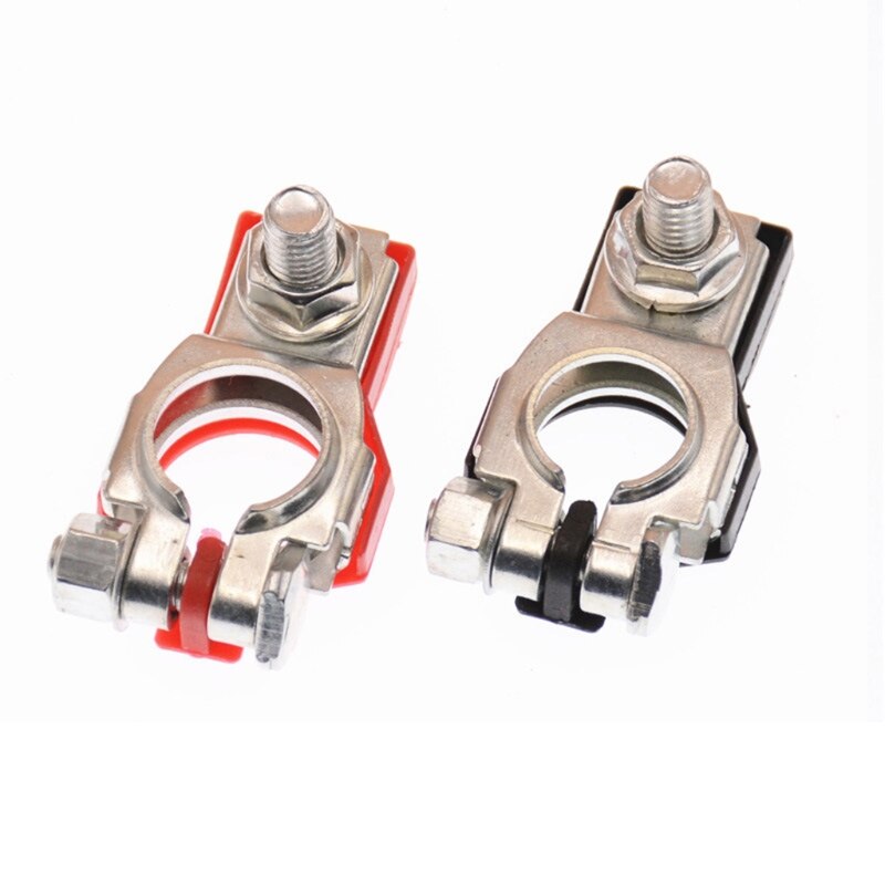 2pcs Positive &amp; Negative Electrode Quick Release Terminals Clamps Battery Lift Off Connector Clamps Battery Terminal Connector