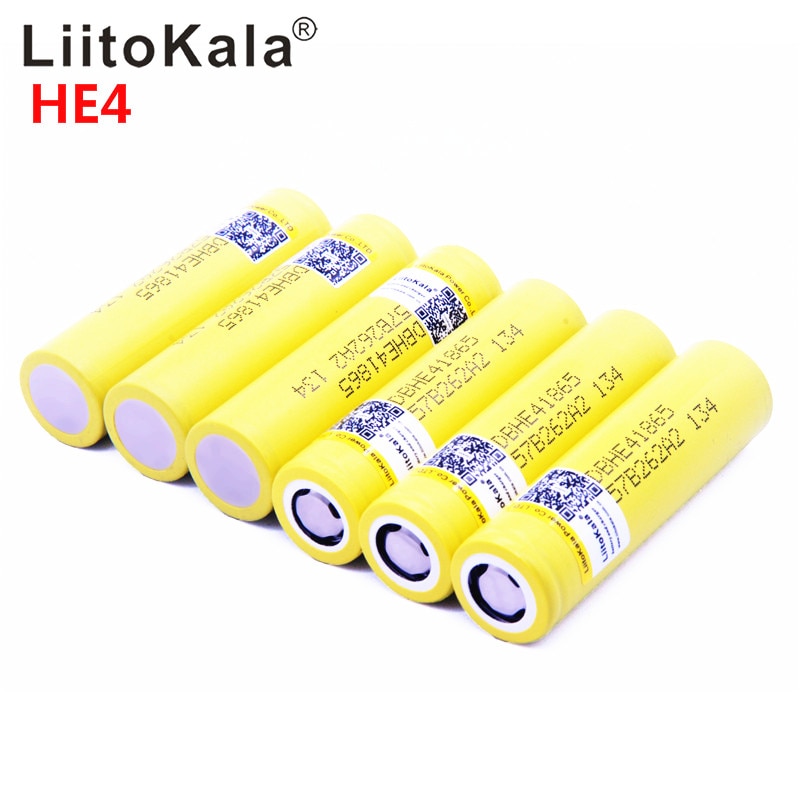 100% Originele Liitokala Voor HE4 18650 2500 Mah 20A 18650 Li-Ion Oplaadbare Batterij Power Veilige Batterij Voor Ecig/Scooter