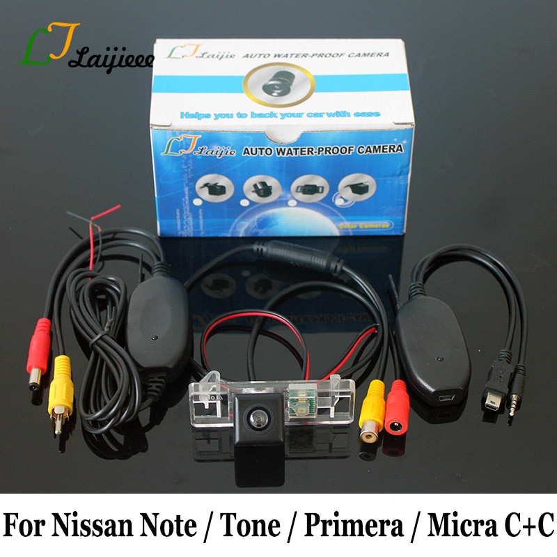Voor Nissan Note Tone E11 Primera P12 Micra C + C K12 Auto Backup Camera/HD CCD Nachtzicht RCA AUX Draadloze Auto Achteruitkijk Camera