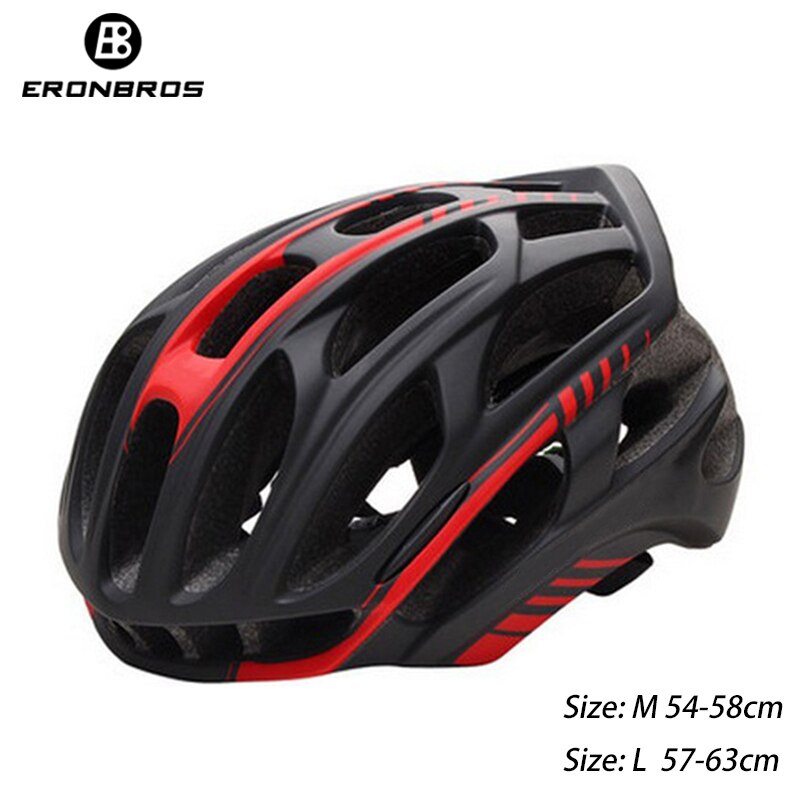 Cycling Helmet With LED Red Tail Light Road Mountain bicycle Helmet Ultralight MTB Helmet Sport bike helmet capacete ciclismo: Black red / M (54cm-58cm)