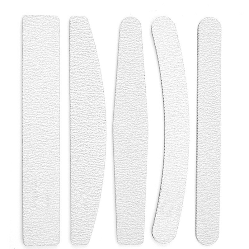 5pcs/Set Nails Files For Manicure 100/180 Thick Boat Sandpaper Durable Nail Buffer Grit Sand Fing Nail Art Tools Accessories