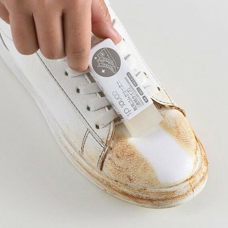 Cleaning Eraser Shoe Cleaner Boot Cleaner Matte Leather Fabric Care Rubber White Shoe Leather Brushes Shoe Brush: White