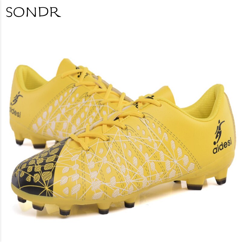 Men's High Top Training Ankle AG Sole Outdoor Cleats Football Shoes Spike High Ankle Men Football Boots Original Cleats 1801D