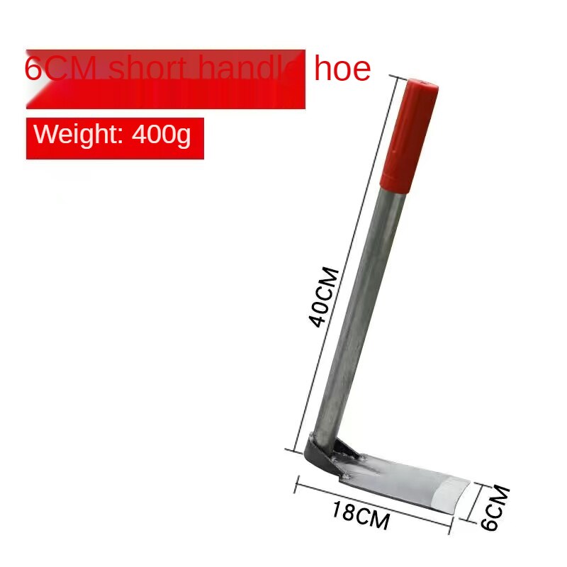 Small Hoe Planting Vegetables And Flowers Household Small Hoe Weeding Hoe Outdoor All-Steel Digging Farm Tools Dual-Purpose: white