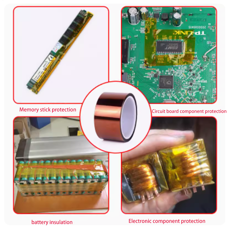 Hochtemperatur-Wärme-BGA-Band, Wärmedämmband, Polyimid-Klebstoff, isolierendes Klebeband, 3D-Drucktafel-Schutz