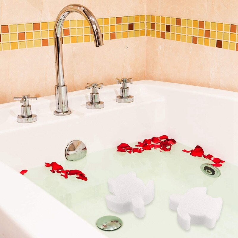 32 Pieces Oil Absorbing Scum Sponge for Tub, Swimming Pool and Spa (Turtle)