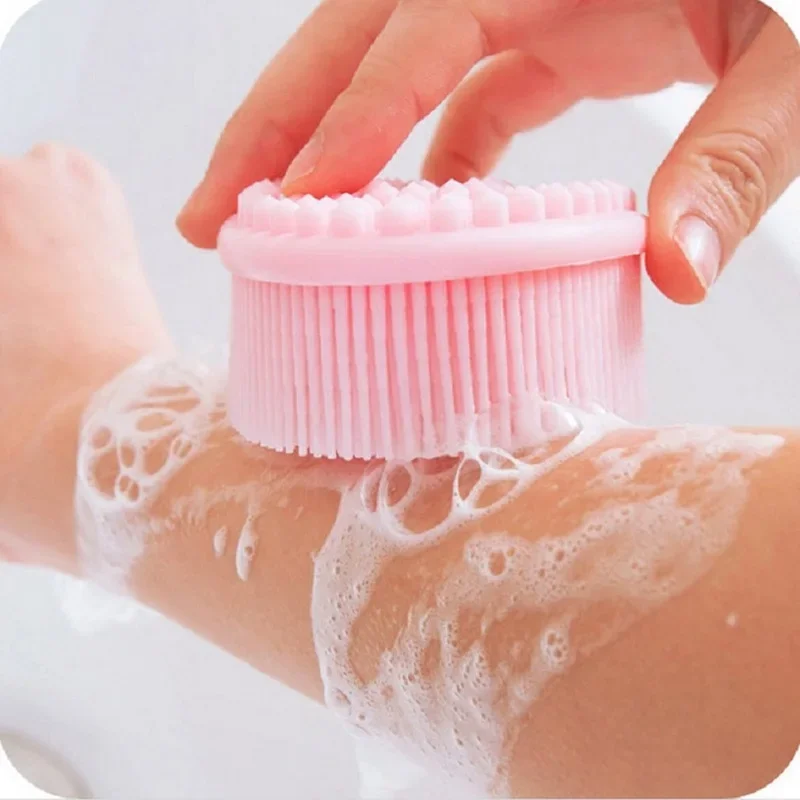 Silicone Loofah Body Scrubber, Soft Rubber Loofahs,Sponge Scrubber Brush,Loofa Bath Shower Kit,Silicon Back Scrubber Eco for Gym