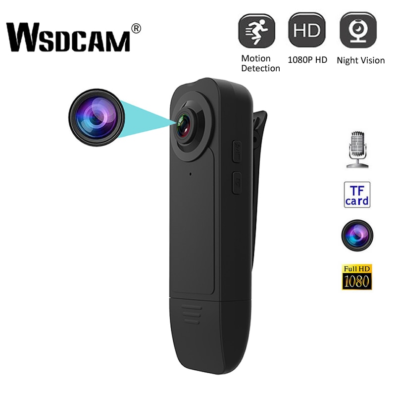 Wearable Hd 1080P Min Camera Video Recorder Met Nachtzicht Bewegingsdetectie Kleine Security Cam Voor Thuis Buiten camcorder