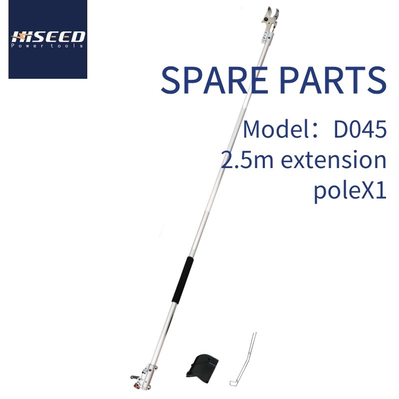 lastest and light extension pole pruner (35mm cutting 8-10 hours working, 0.8- 2.5 meter)