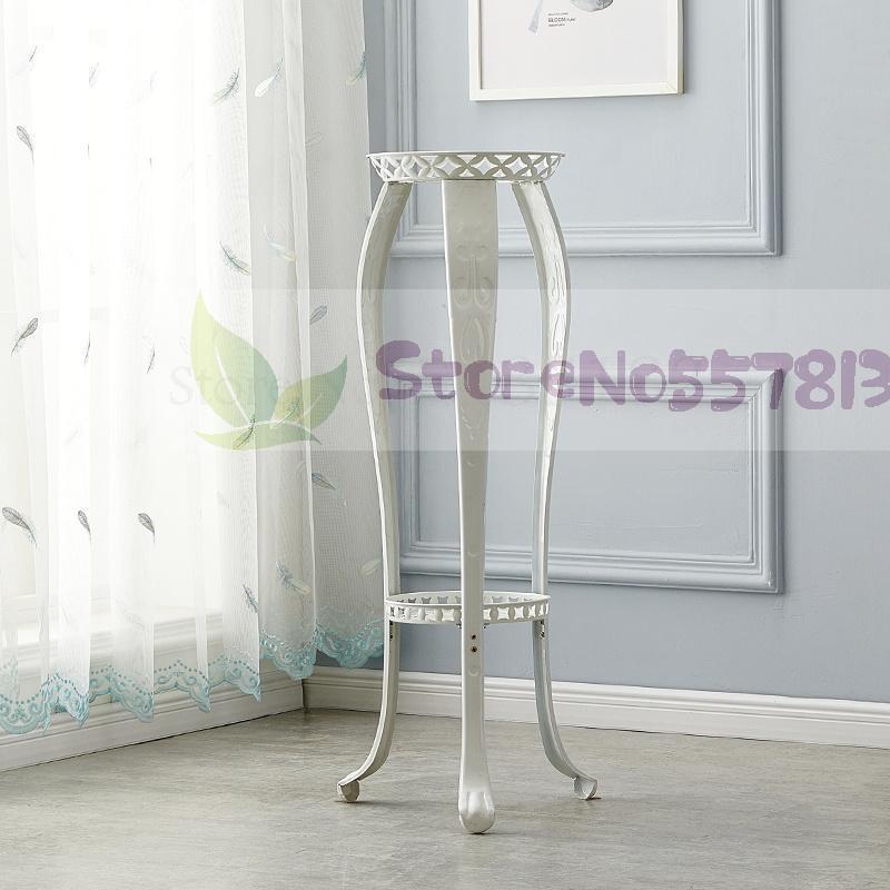 Flower rack rack home office living room balcony green dill wrought iron flower stand floor European bonsai flower stand: Height 102cm 6