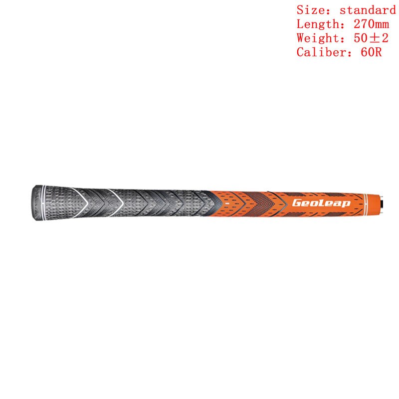 Golf irons Grip Midsize and standard Multicompound Golf club Grips Carbon Yarn 8pcs/l: orange standard