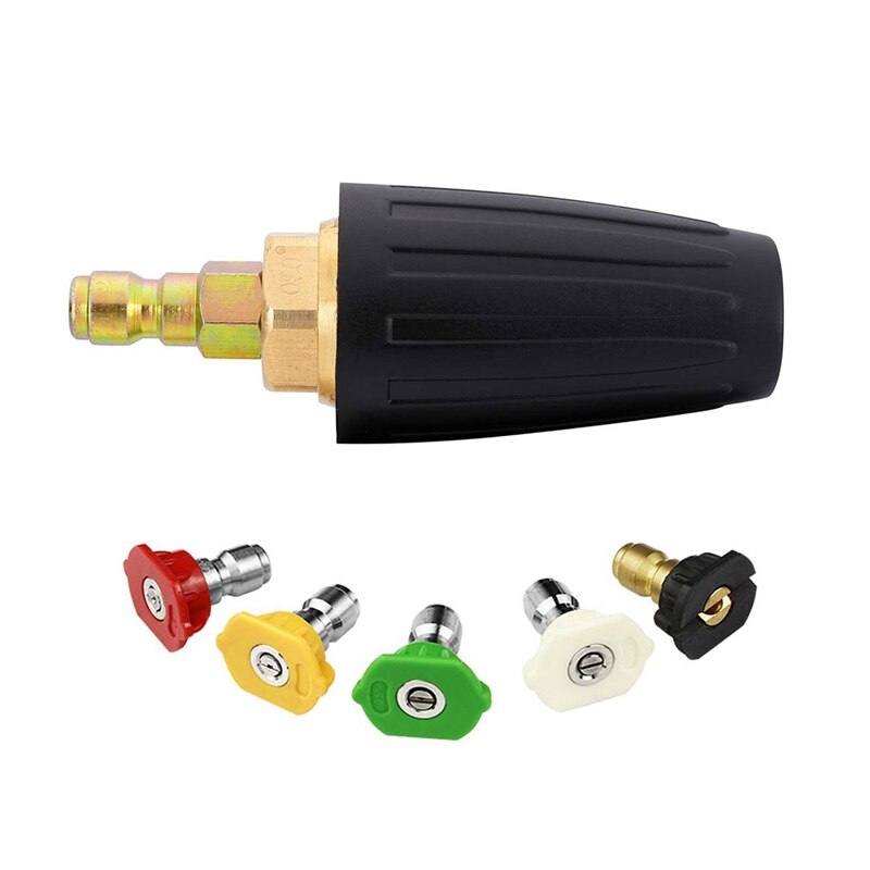 High-Pressure Turbo Nozzle For Pressure Washers - 2500-5000 PSI, Fits 2.5-4.0 GPM Machines