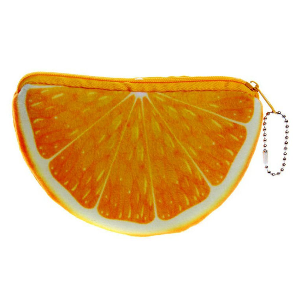 Mode Oranje Watermeloenen Halve Cirkel Portefeuilles 3D Dames Portemonnee Zachte Afdrukken Fruit Tassen Kinderen Kleding Pouch voor Kids: C