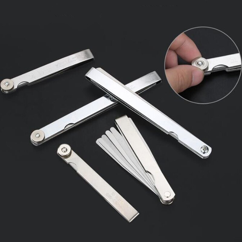 0.02-1mm 32pcs Blade Hight Precision Stainless Steel Feeler Gauge Thickness Gap Metric Filler Thickness Measuring Probes Tools