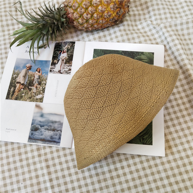 Chapeau bob en tricot solide maxsiti u, chapeaux d'été pour femmes, chapeau de pêcheur décontracté: Kaki