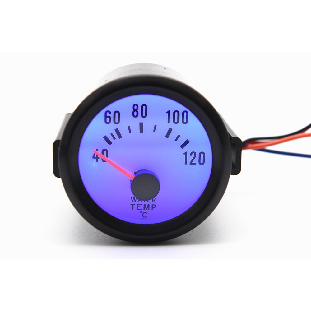 Water Temperature Gauge 52 mm Blue Backlight Universal Car Motorcycle With Sensor 40~120 Celsius Radiator 12V