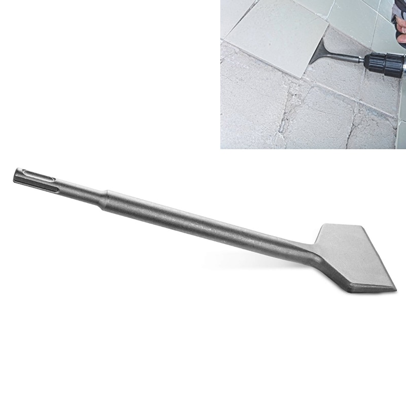 Sds Plus Shank 3-In Wide Electric Hammer Chisel Angled Heavy Duty Bent Tile Chisel