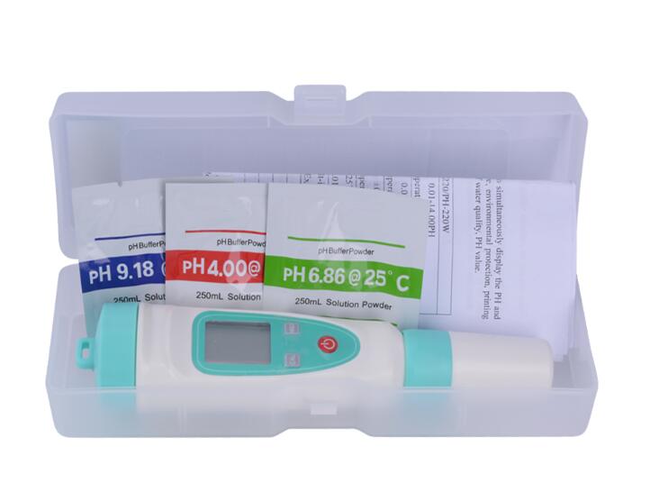 Medidor de ph ph-20/ph-220/ph-20w/ph-220w ph probador portátil 0-14 pH pluma tipo de instrumento de precisión con tampón de ph de: ph-220