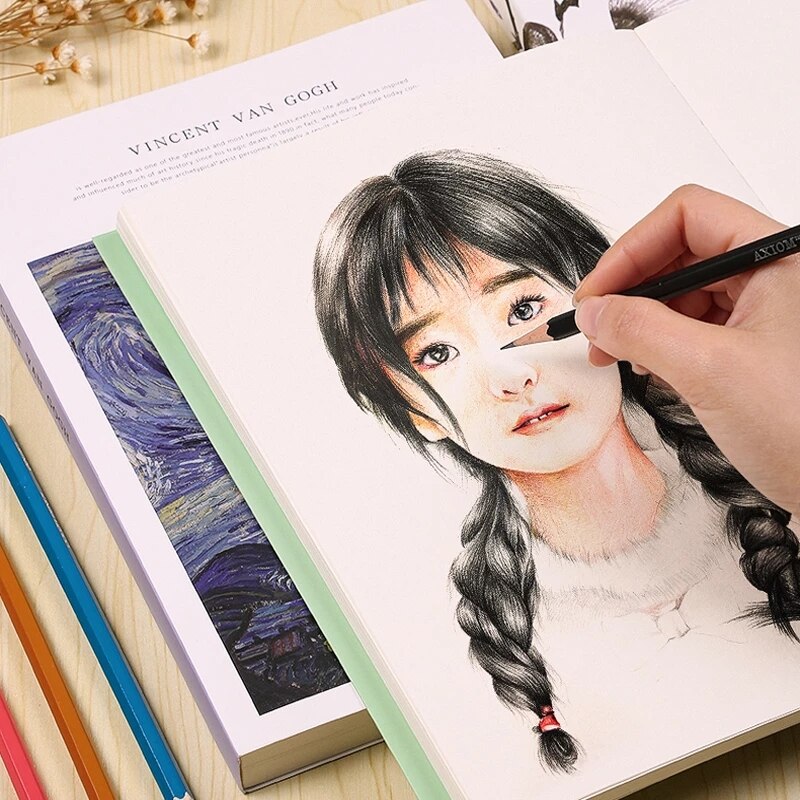 Thicken Sketch Blank Paper Sketchbook 16K Picture Book Hand-painted Special Art Painting Paper Graffiti Watercolor Painting