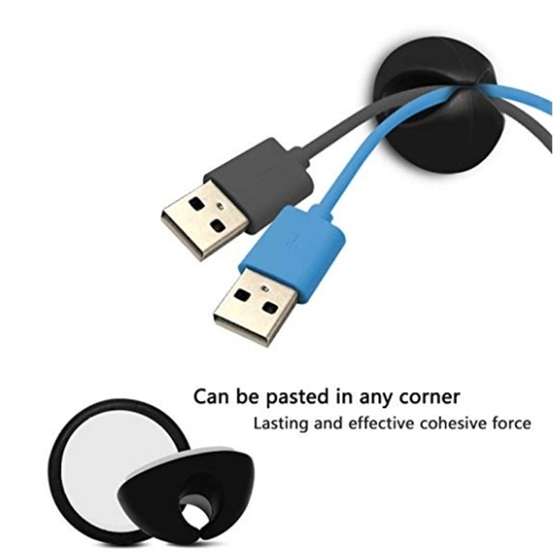 120Pcs Multipurpose Self Adhesive Cable Clip Desk Wall USB Wire Cable Line Fastener Holders Organizer Retainer Clamp Clamps