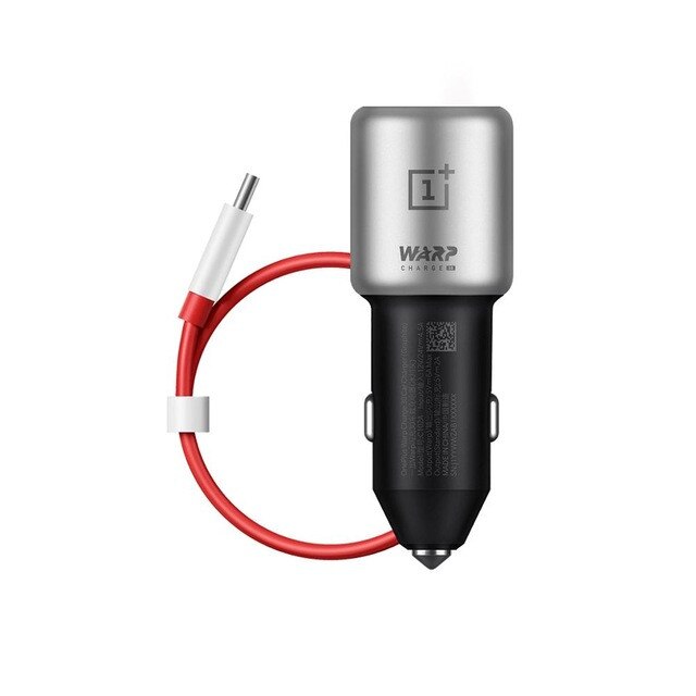 Original OnePlus Warp Charge 30 Car Charger EU UK Input 12V 24V 4.5A Output 5V 6A Max For OnePlus 5 / 5T / 6 / 6T / 7/7pro: with 100cm Cable