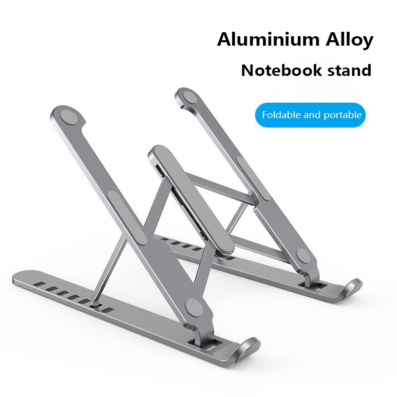 Laptop Mounts for 11-17 inch laptop tablets Aluminum alloy Stand 7-position adjustable height Portable Holder for Desk