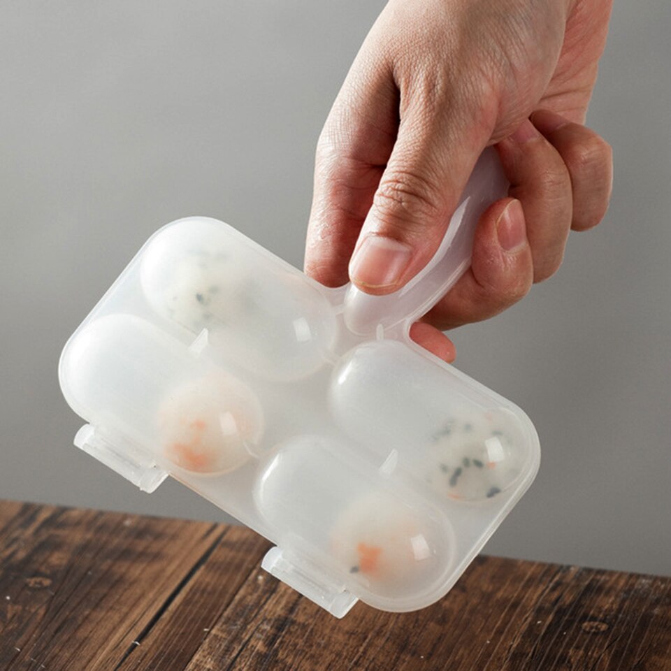 Transhome Rice Ball Mold Sushi Molds 2Pcs/Set Shake The Rice Ball Mold Sushi Tools Onigiri Rice Mold Kitchen Sushi Making Tools
