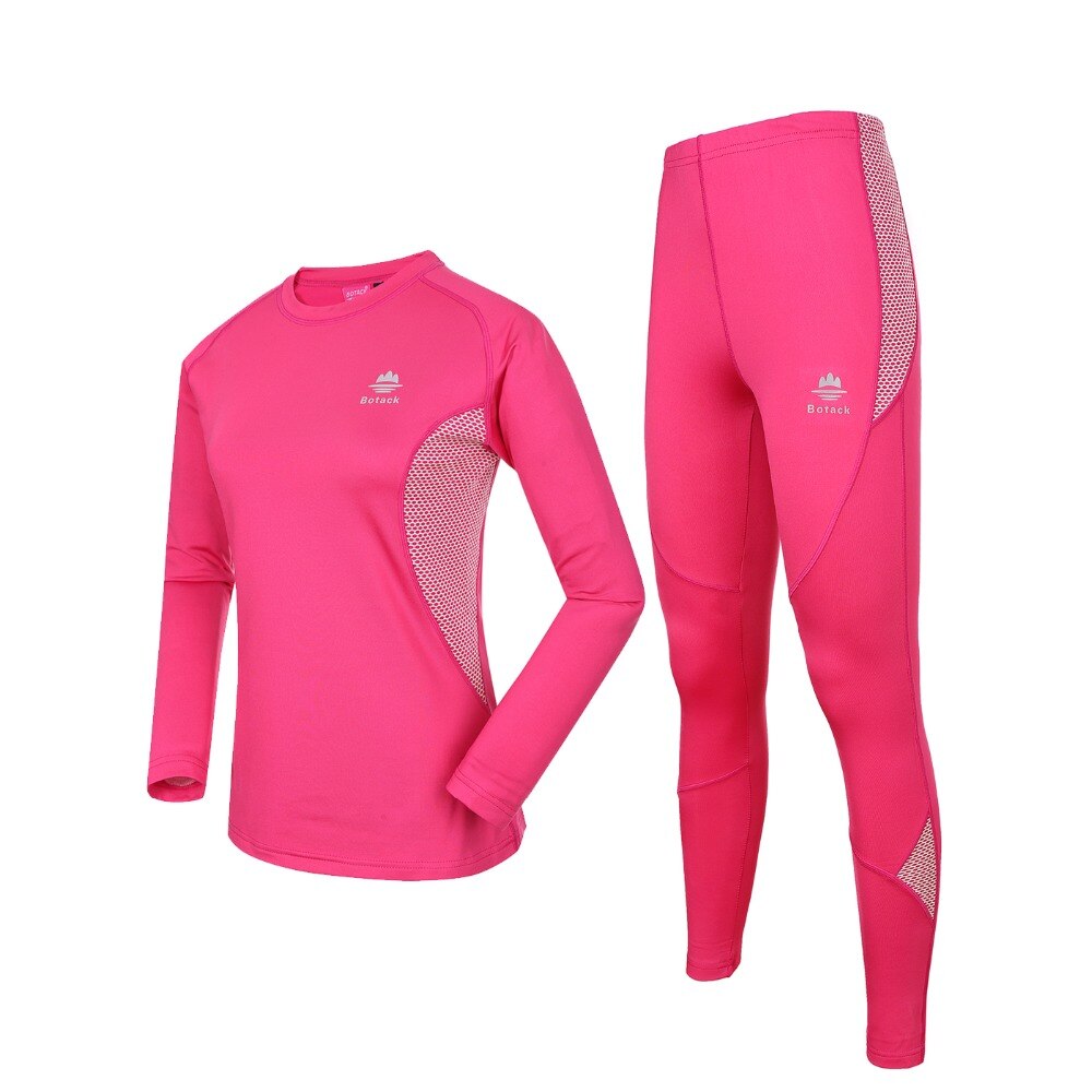 Extérieur à séchage rapide femmes sport thermique underwe tenue de sport dame chaude auto-culture antistatique résistant à l'usure vêtements froids