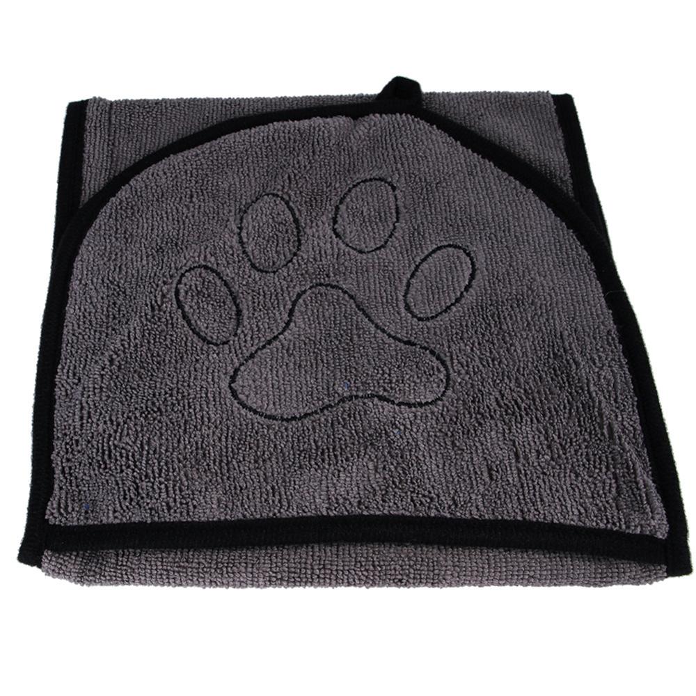Kat Hond Badhanddoek Huisdieren Schoonmaakproducten Microfiber Super Ultra-Absorberende Puppy Drogen Handschoen Handdoeken Deken Met Pocket: GRAY