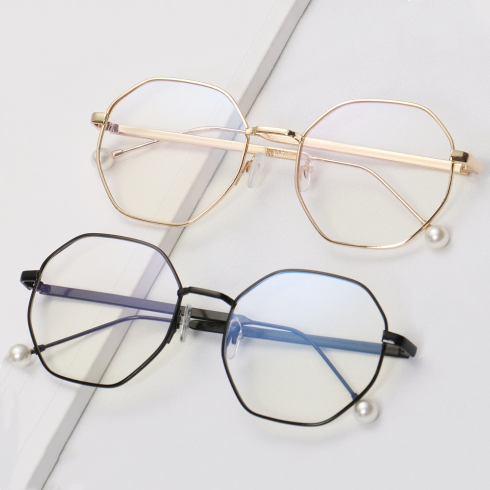 Ultralight Metal Frame Computer Gaming Goggles Unisex Anti Blue Light Glasses Vision Care Eyeglasses Blue Rays Blocking Eyewear