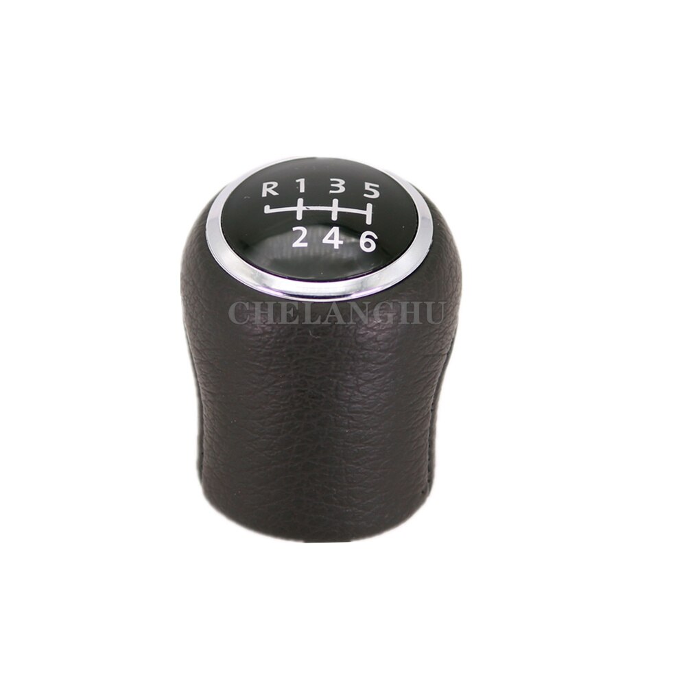 For VW Transporter Multivan Caravelle T6 T7 Car 5/6 Speed Gear Shift Stick Knob Level With Leather Boot: 6 speed gear knob