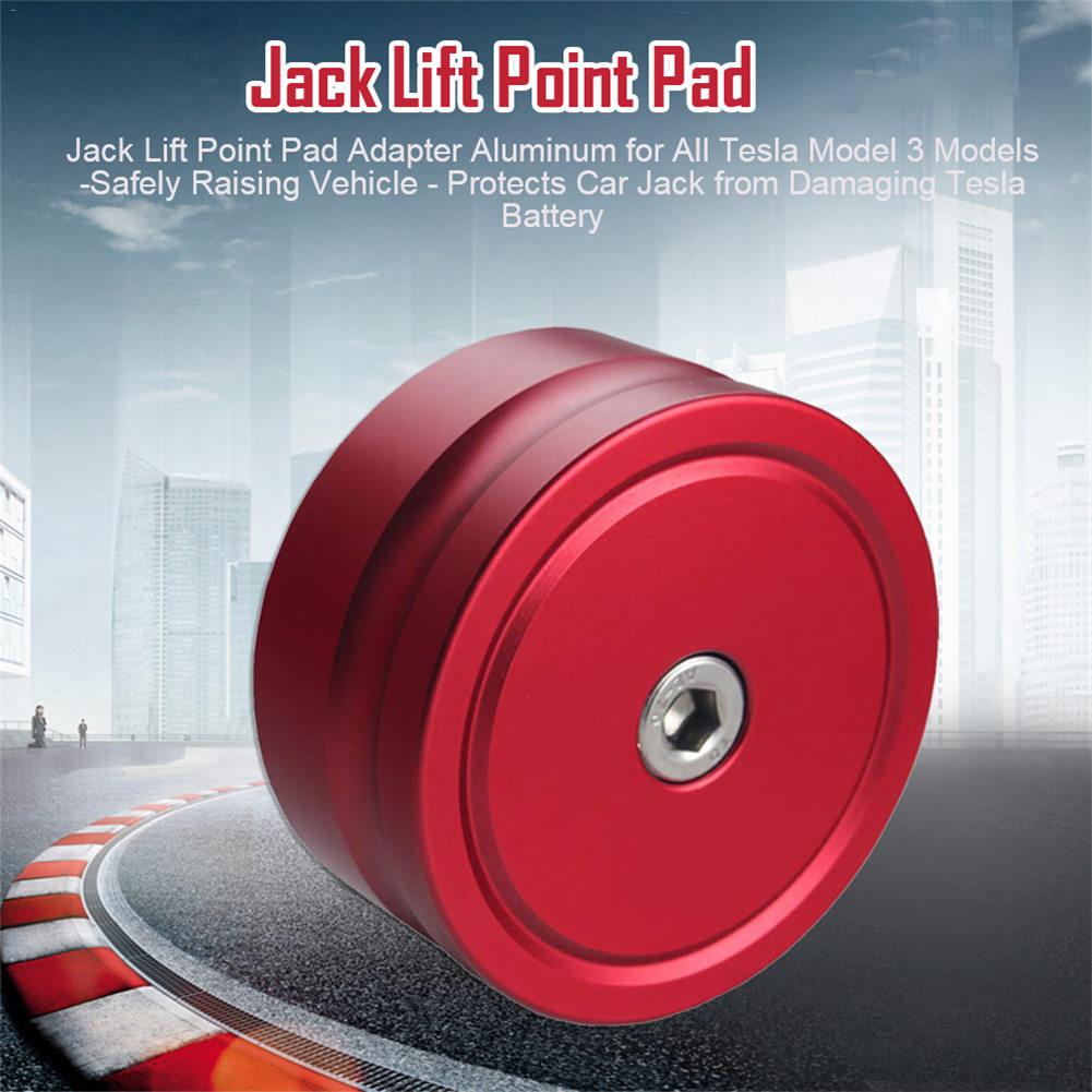 Jack Lift Point Pad Adapter Aluminum For All Tesla Model 3 Models -Safely Raising Vehicle - Protects Car Jack From Damaging